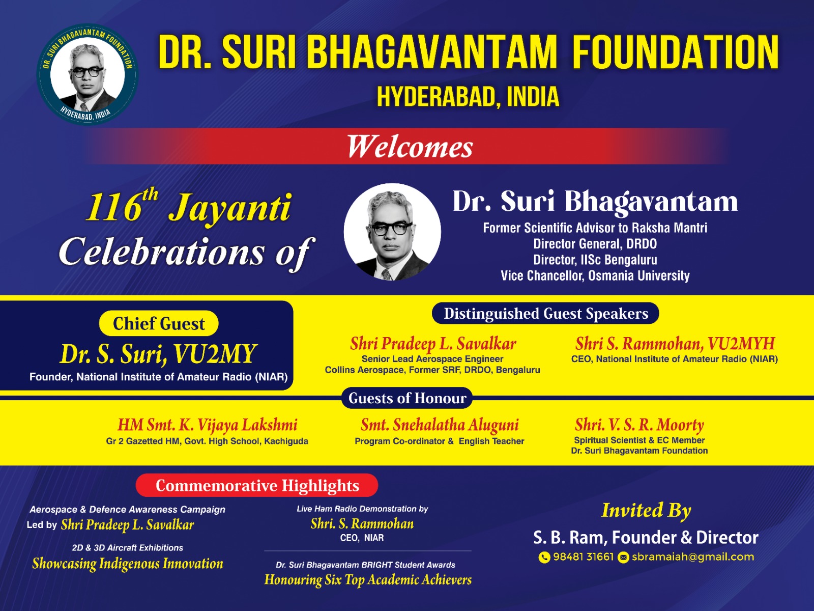 116th Birth Anniversary Celebrations